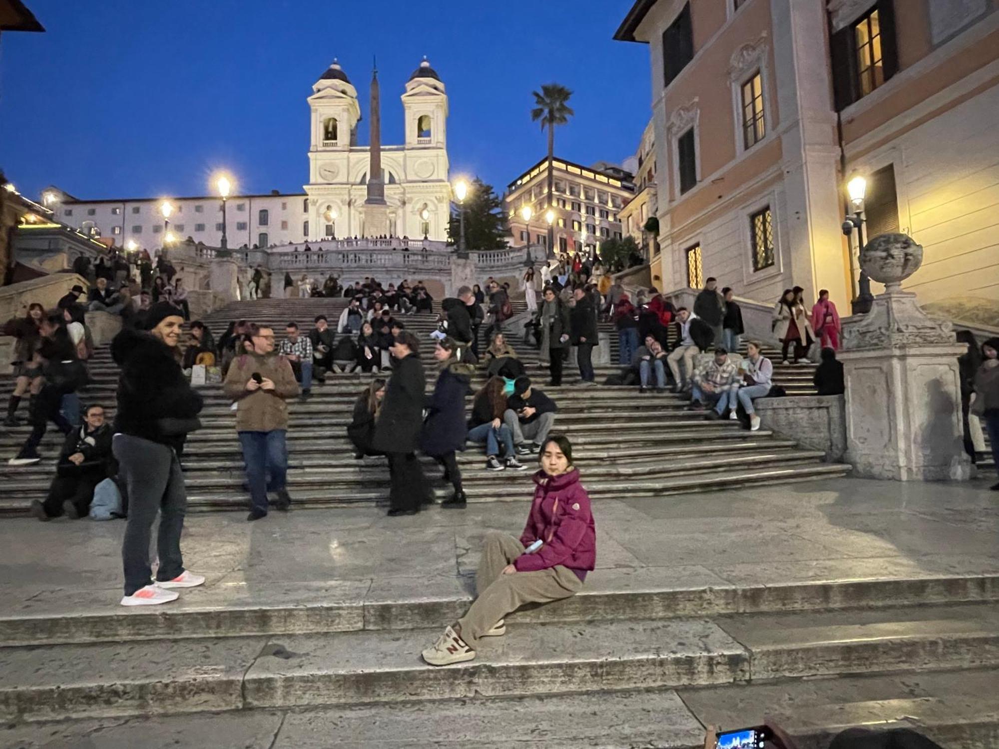 Spanish Steps Rome View 外观 照片